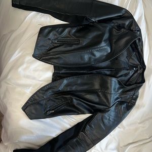 Dynamite cropped leather jacket